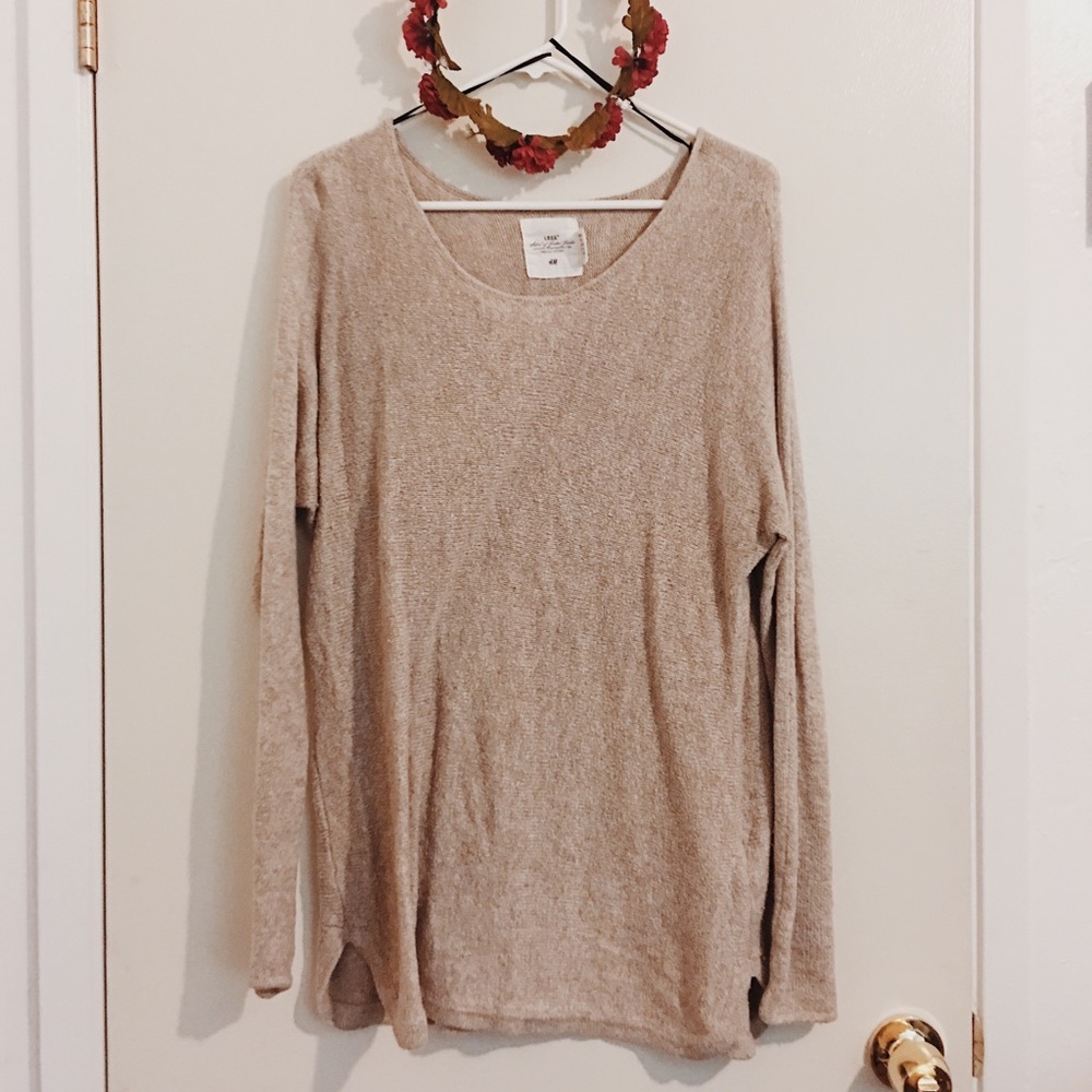 H&M Beige Pullover Sweater
